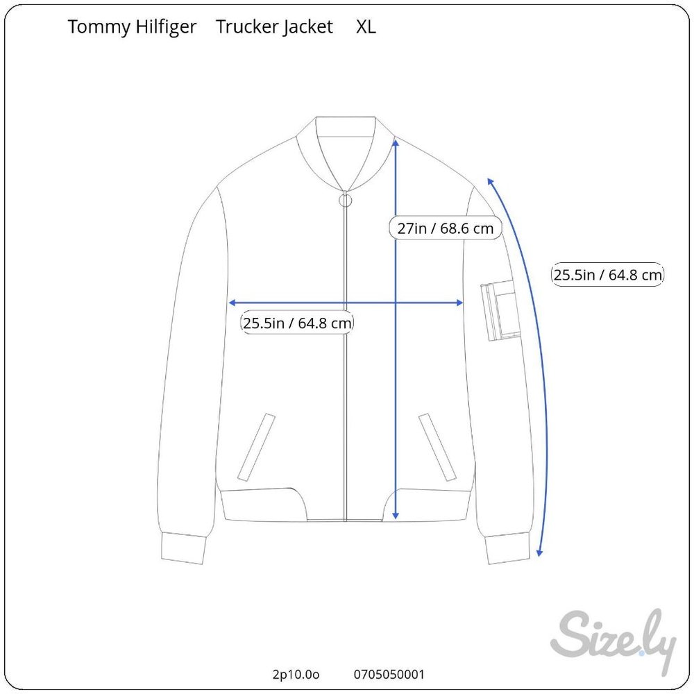 Tommy Hilfiger Outdoors Y2K Vintage 2002 Patchwork Denim Trucker Jacket Mens XL - Picture 10 of 10
